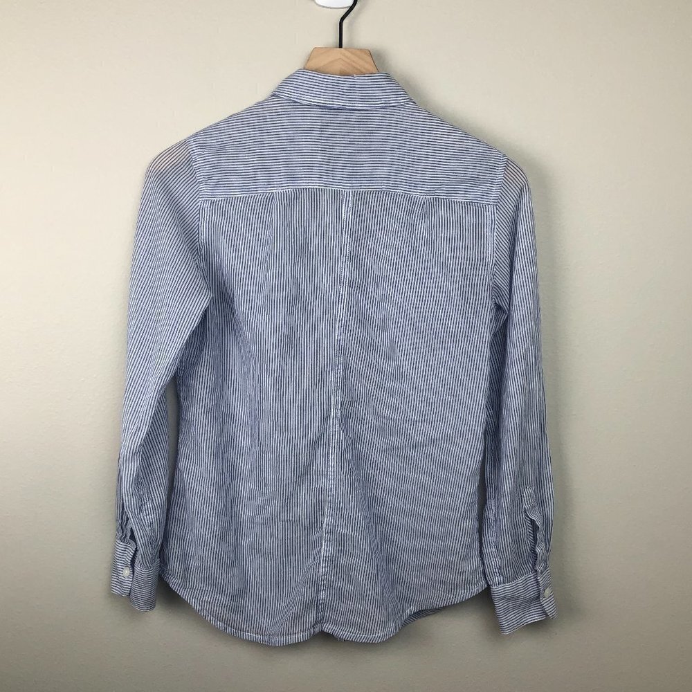 Rails Striped Long Sleeve Button Front Shirt - image 2